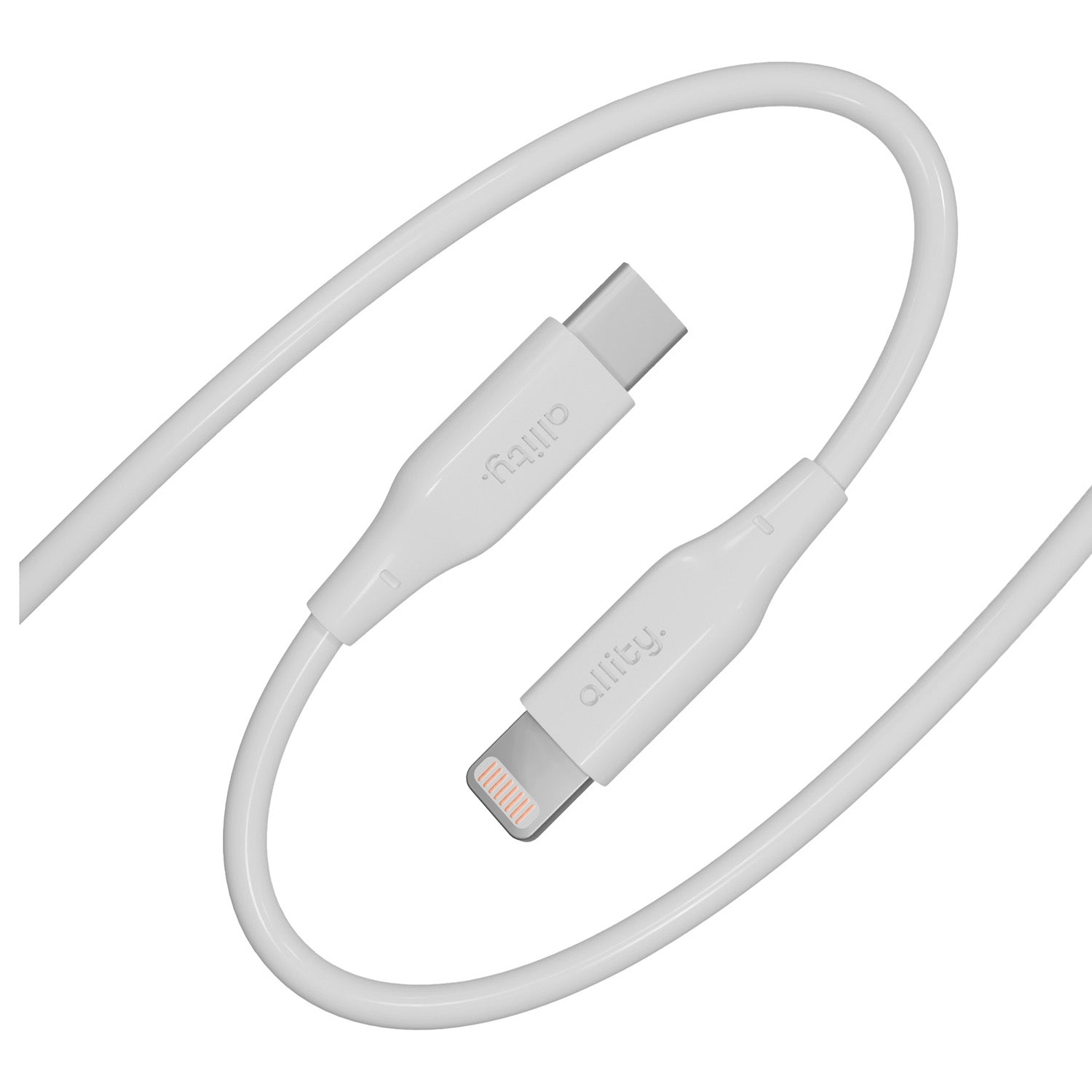 Καλώδιο Allity AUC-02 USB-c - lightning 1,0 m 27W λευκό