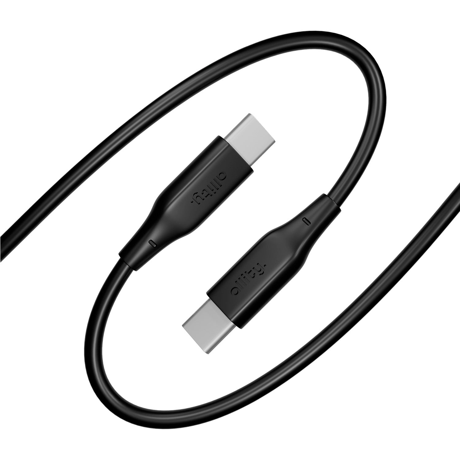 Καλώδιο Allity AUC-02 USB-c - USB-c 1,0 m 60W μαύρο