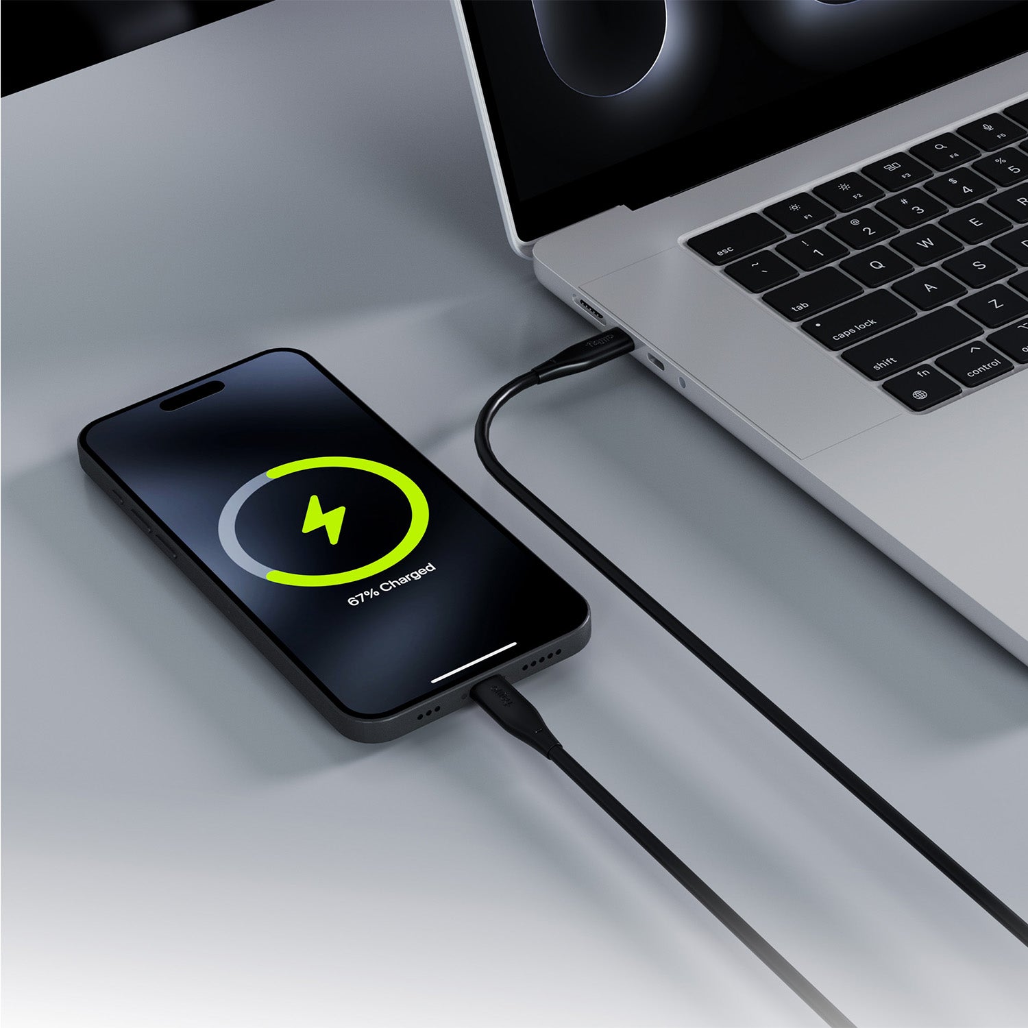 Καλώδιο Allity AUC-02 USB-c - USB-c 1,0 m 60W μαύρο