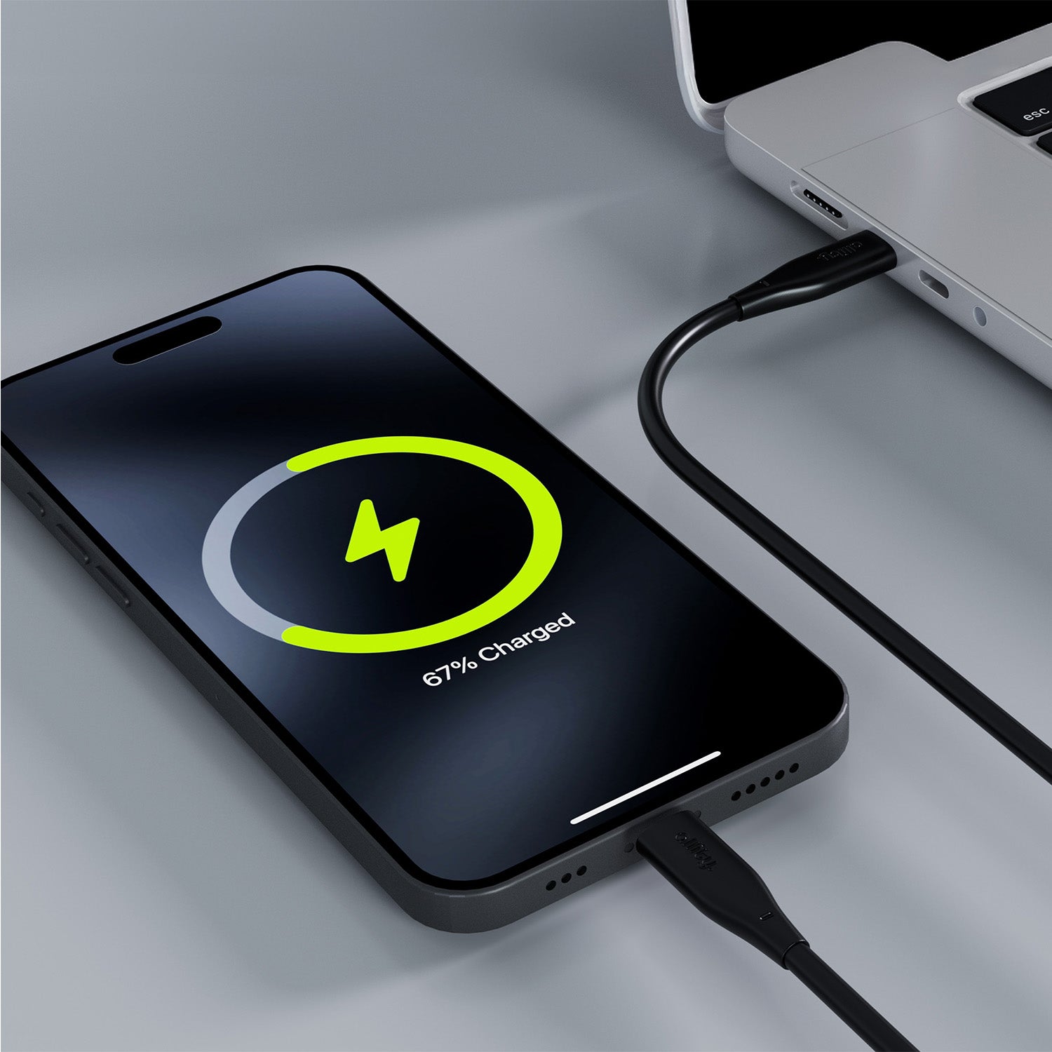 Καλώδιο Allity AUC-02 USB-c - USB-c 1,0 m 60W μαύρο