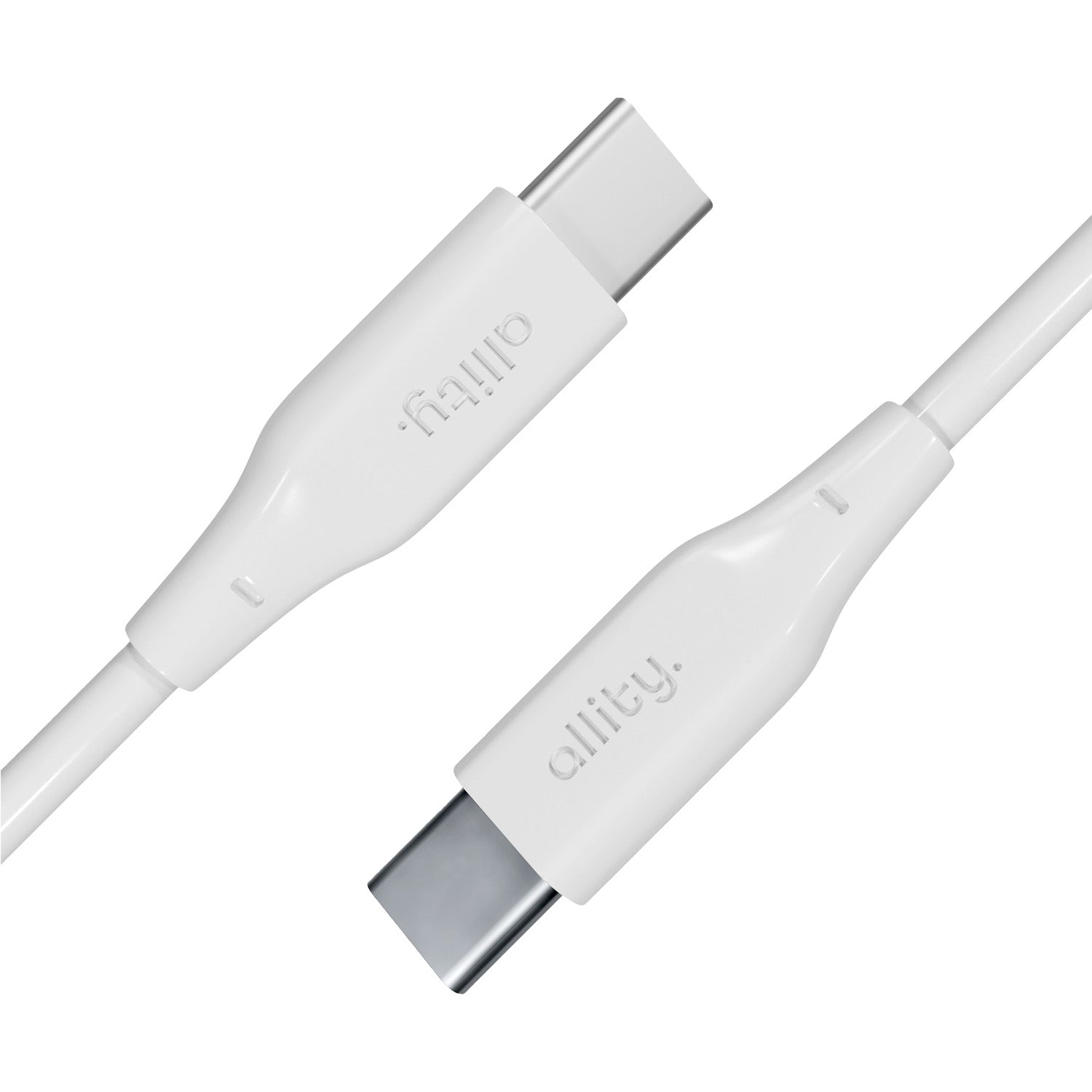 Καλώδιο Allity AUC-02 USB-c - USB-c 1,0 m 100W λευκό