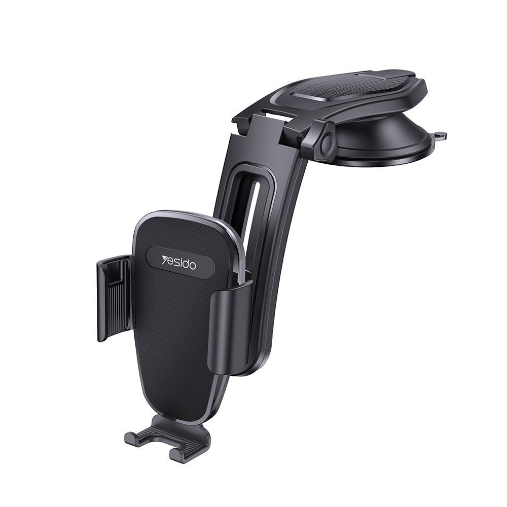 Yesido - Car Holder (C130) - Gravity Grip for Dashboard, Adjustable Suction Cup Holder - Black