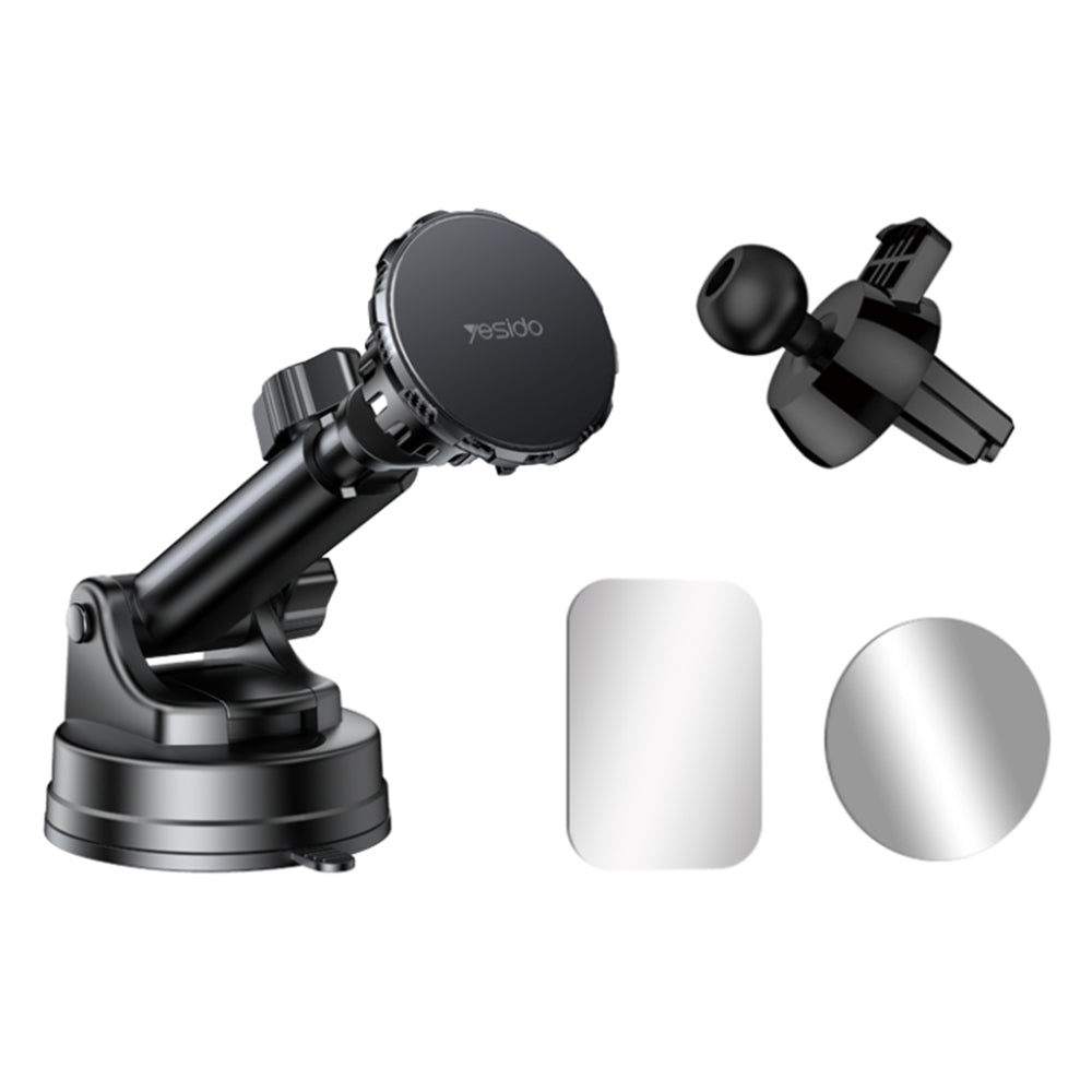 Yesido - Car Holder (C160) - for Dashboard, Air Vent, 360 Degree Multi-Angle Adjustment - Black