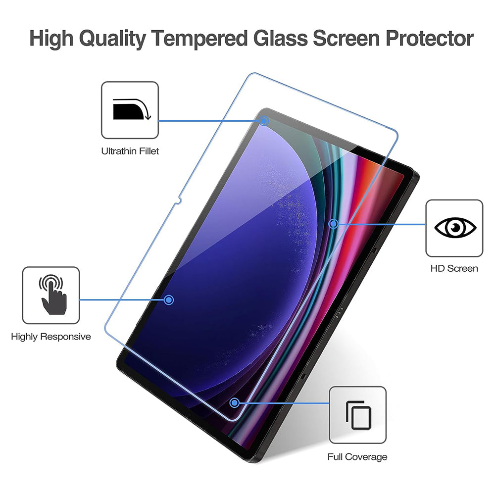 Lito - 2.5D Classic Glass - Galaxy Tab S9 Plus / S9 FE Plus / S10 Plus - Clear