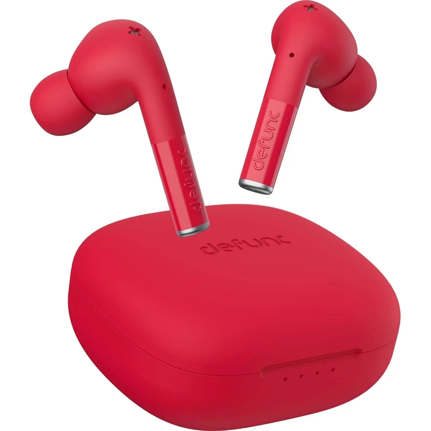 Defunc TRUE ENTERTAINMENT Bluetooth 5.2 Ασύρματα True Wireless Ακουστικά με θήκη (κόκκινο) – PhoneBazaar