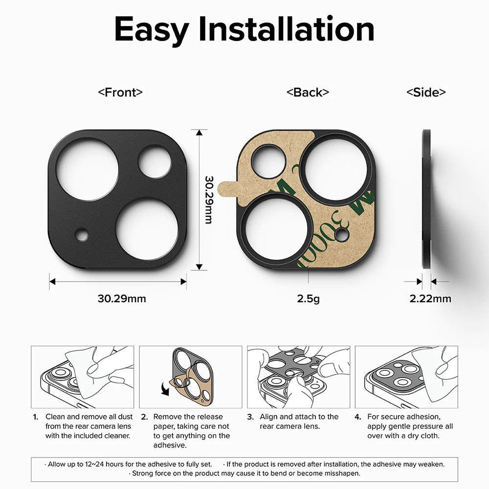 Ringke - Camera Styling - iPhone 15 / iPhone 15 Plus - Black