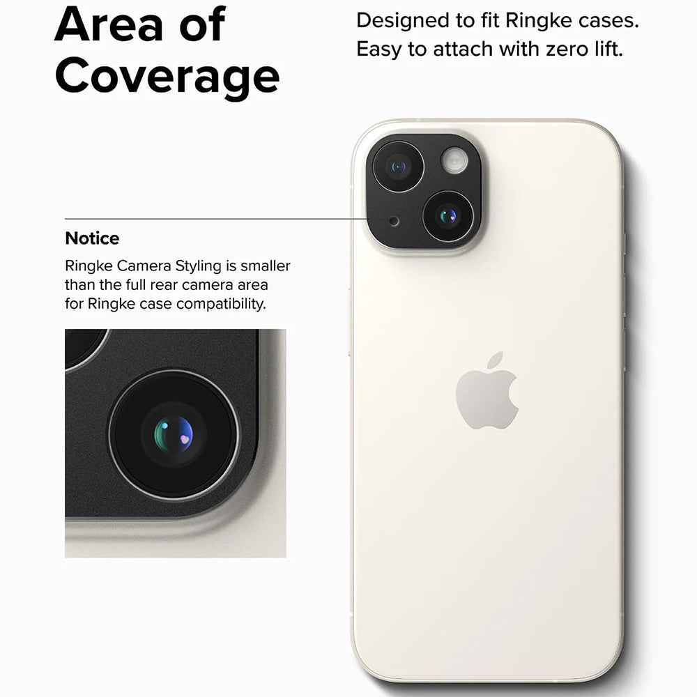 Ringke - Camera Styling - iPhone 15 / iPhone 15 Plus - Black