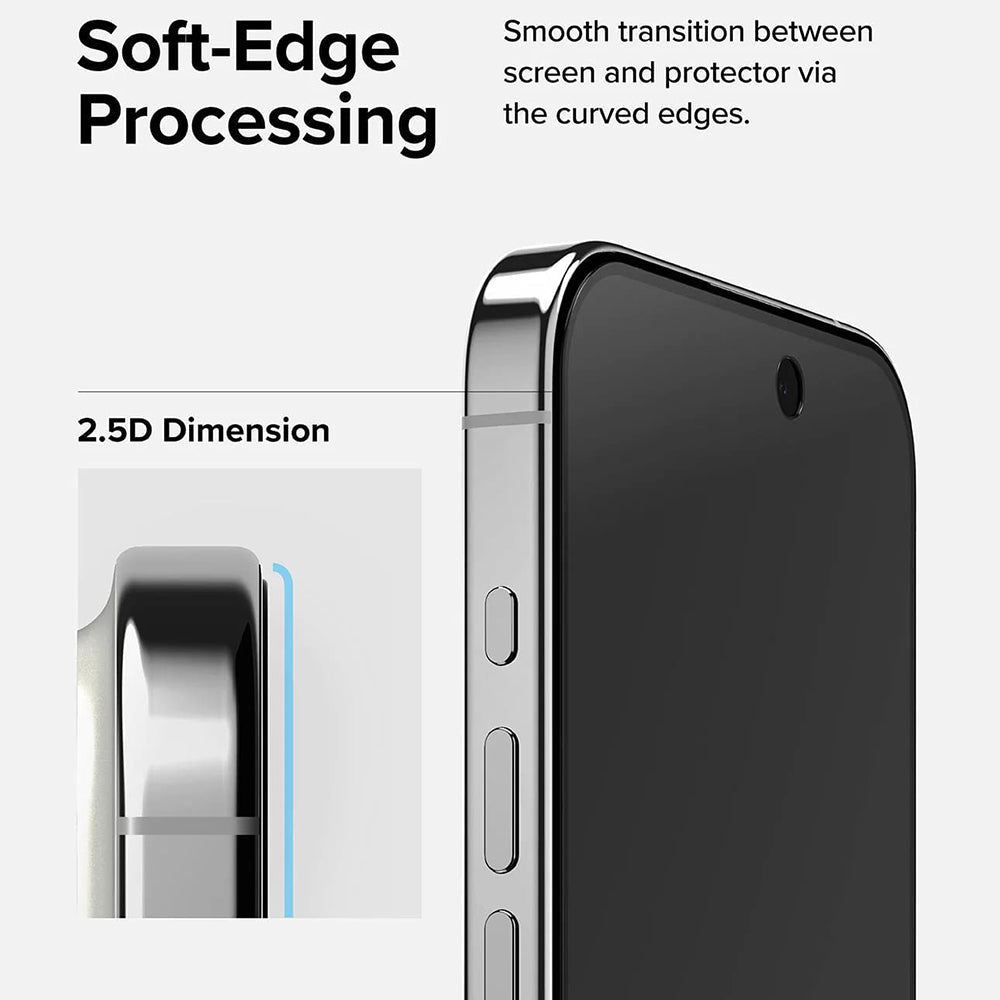 Ringke - Tempered Glass - iPhone 15 Pro Max - Privacy