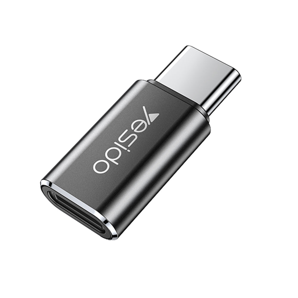 Yesido - OTG Adapter (GS22) - Type-C to Lightning, Aluminium Alloy, 480Mbps - Grey