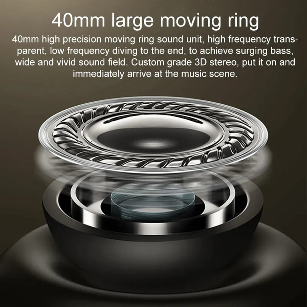 Yesido - Wireless Headphones (EP04) - Bluetooth 5.3, Foldable, Jack 3.5mm - Black