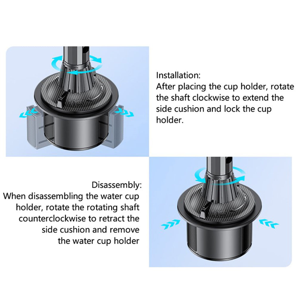 Yesido - Car Holder (C200) - MagSafe Compatible, for Cup Holder - Black