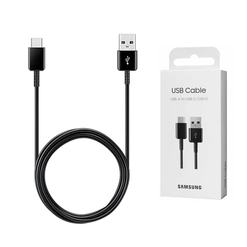 Samsung - Original Data Cable (EP-DG930IBEGWW) - USB-A to Type-C 2A, 480Mbps, 1.5m - Black (Blister Packing)