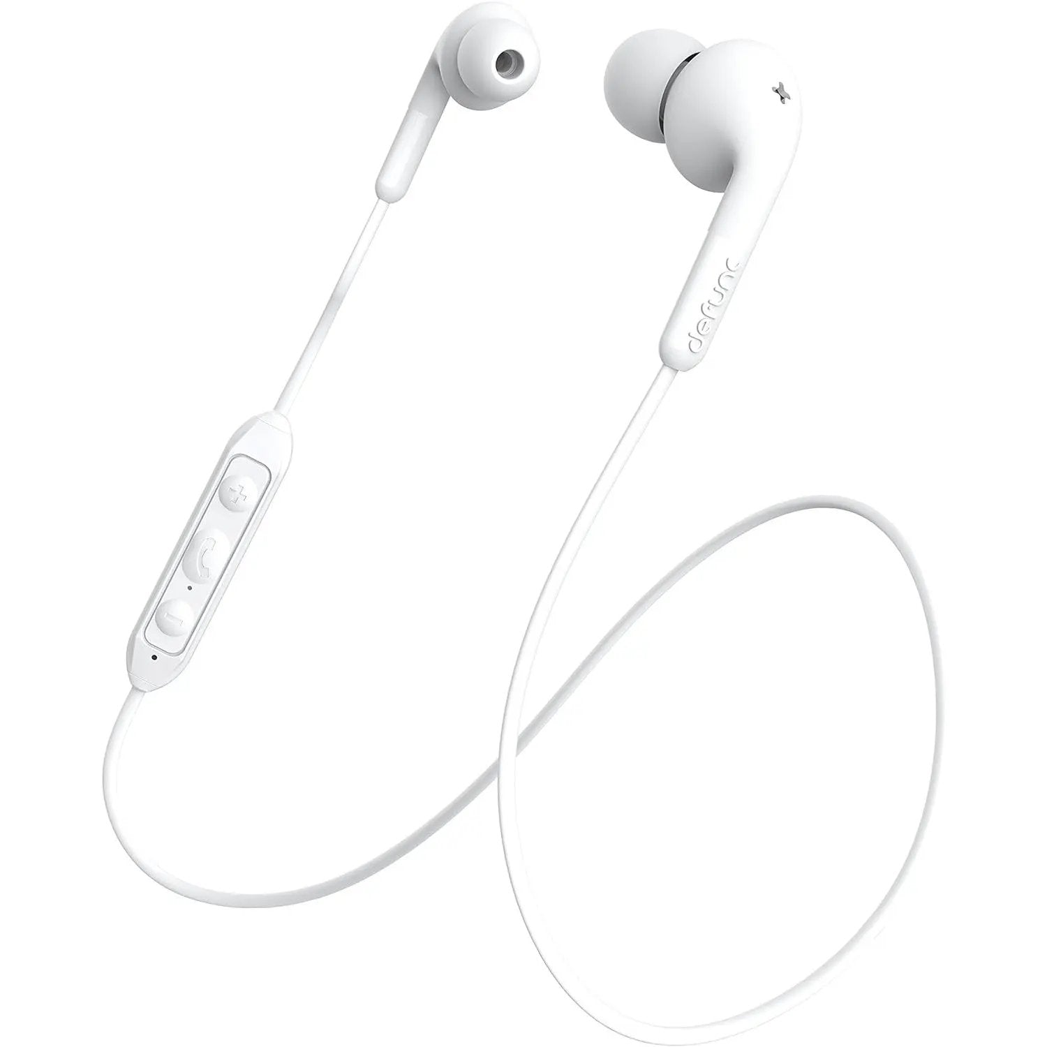 Defunc Plus Music In-ear Bluetooth Earbuds Ασύρματα Ακουστικά Σε Λευκό Χρωμα – PhoneBazaar
