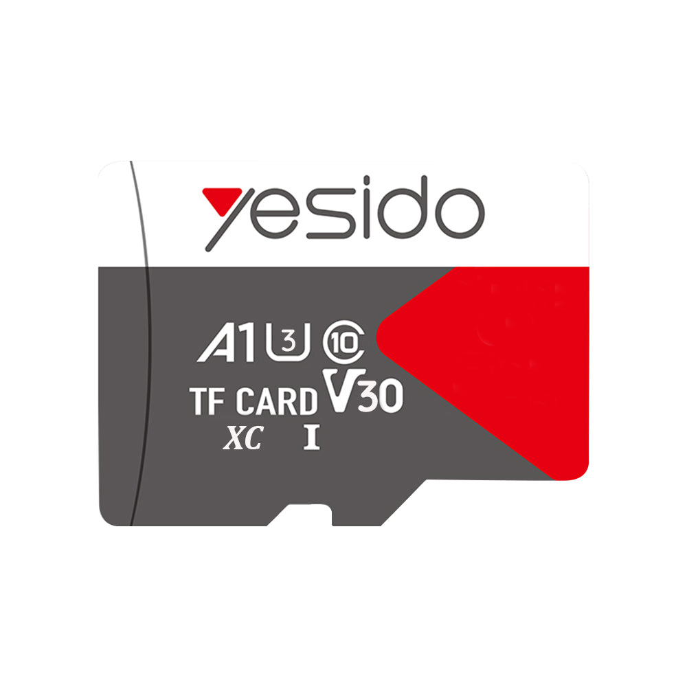 Yesido - Memory Card (FL14) - High Speed File Data Transmission, 256GB, with Adapter - Black