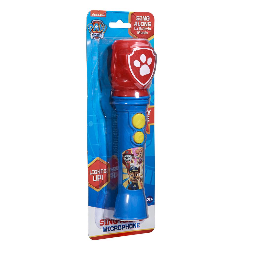 eKids Paw Patrol Ασύρματο Μικρόφωνο Karaoke για παιδιά με ενσωματωμένη μουσική, φωτισμό, Sound Effects (PW-070) (Κόκκινο/Μπλε/Κίτρινο)