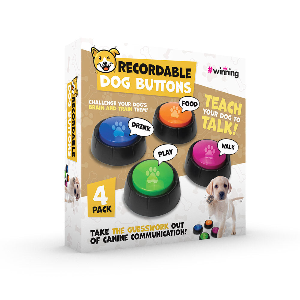 The Source Recordable Dog Buttons Set 4 - Εγγράψιμο Κουμπί Σκύλου