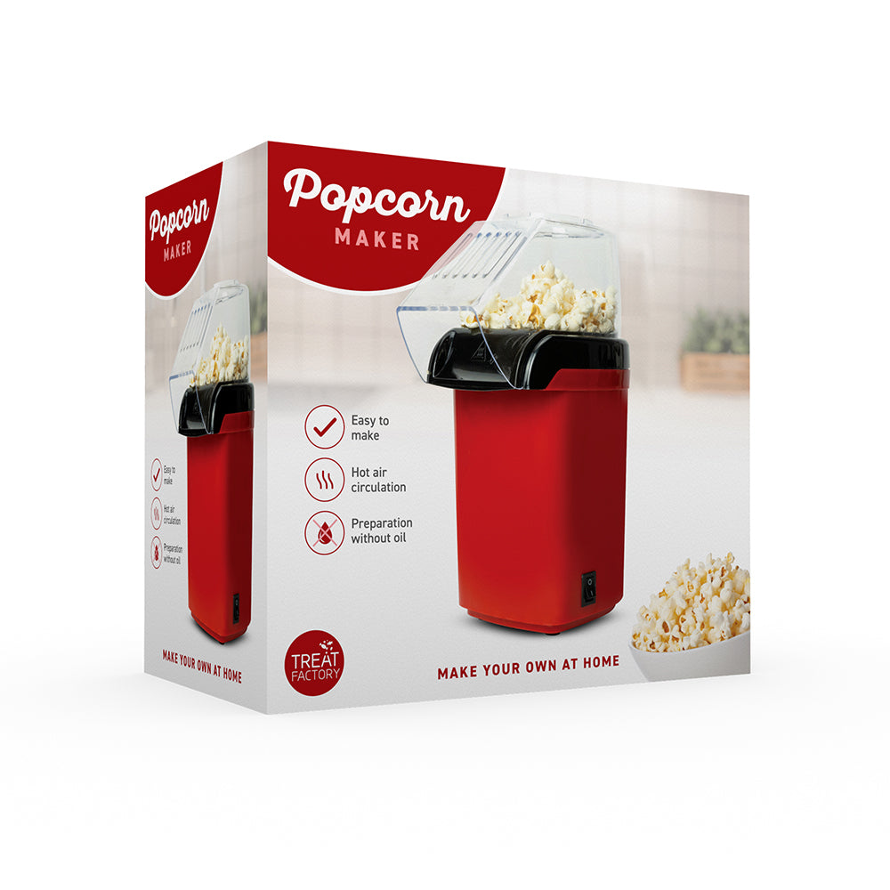 The Source Popcorn Maker Συσκευή οικιακής παρασκευής για Ποπ Κορν σε κόκκινο/μαύρο χρώμα