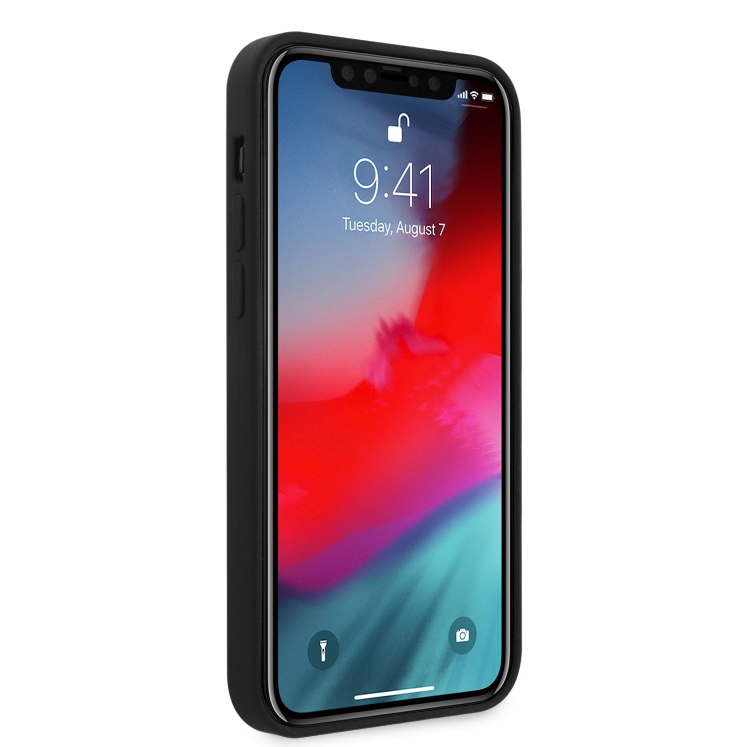 Ferrari "On Track" Liquid Silicone Case Θήκη προστασίας – iPhone 12 / iPhone 12 Pro (Μαύρη/3D Logo)