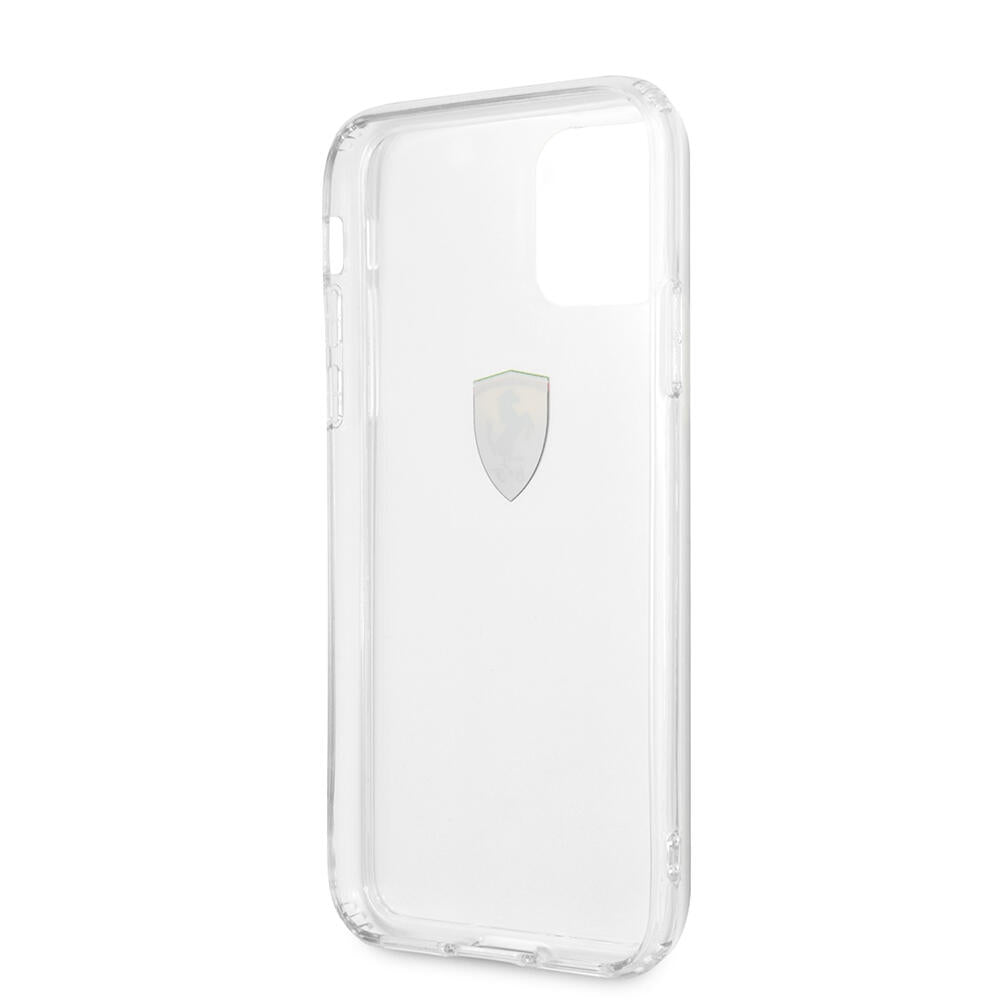Ferrari Hard Case Clear Shockproof Θήκη προστασίας – iPhone 11 Pro Max (Διάφανη/3D Logo)