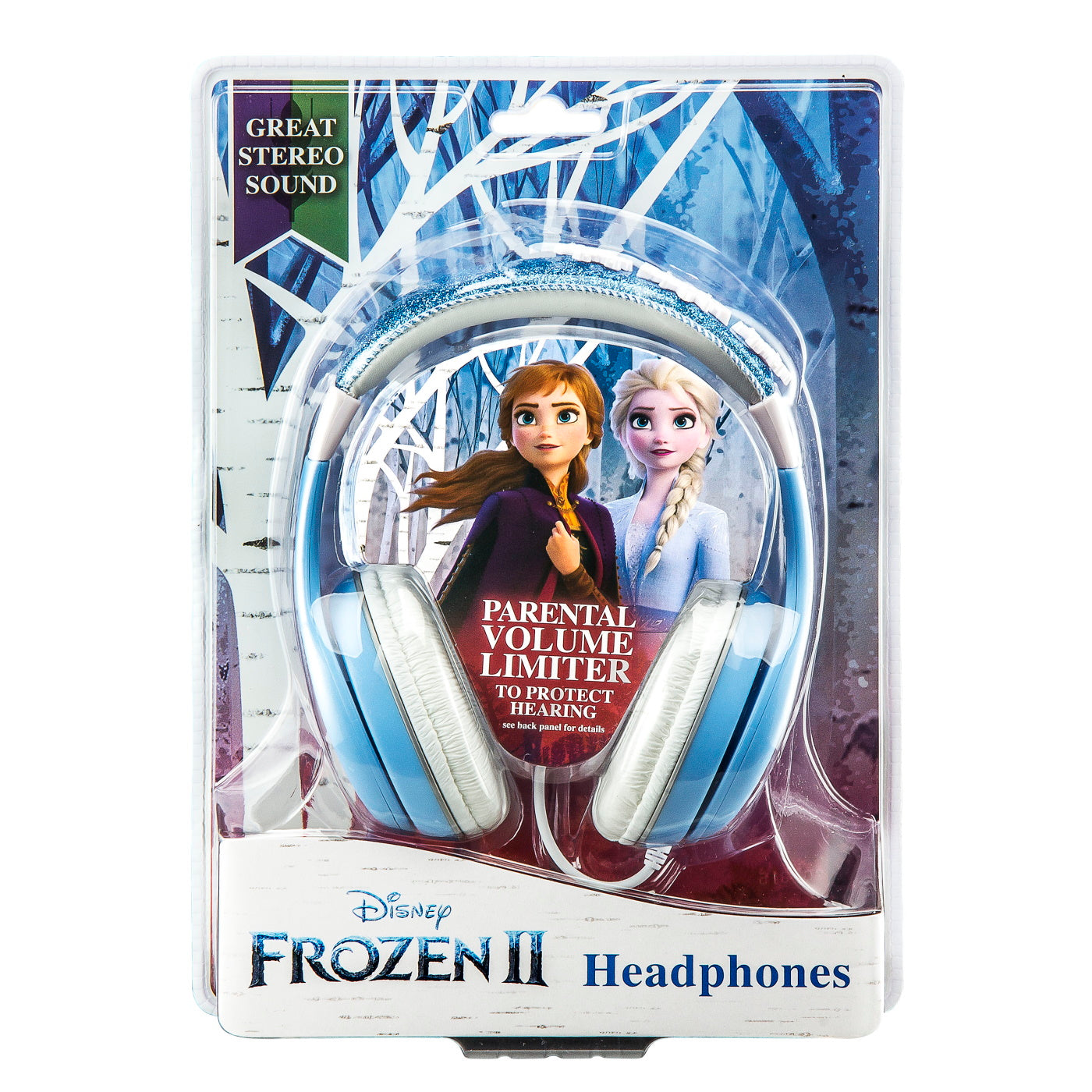 eKids Frozen 2 Ενσύρματα Ακουστικά με ασφαλή μέγιστη ένταση ήχου για παιδιά και εφήβους (FR-140v2) (Γαλάζιο/Λευκό)