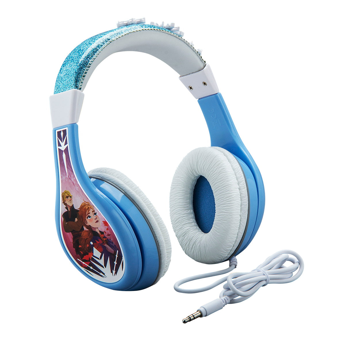 eKids Frozen 2 Ενσύρματα Ακουστικά με ασφαλή μέγιστη ένταση ήχου για παιδιά και εφήβους (FR-140v2) (Γαλάζιο/Λευκό)