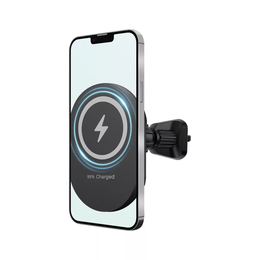 Forever - WSH-140 Magsafe Magnetic Holder with wireless charging 15W- Black