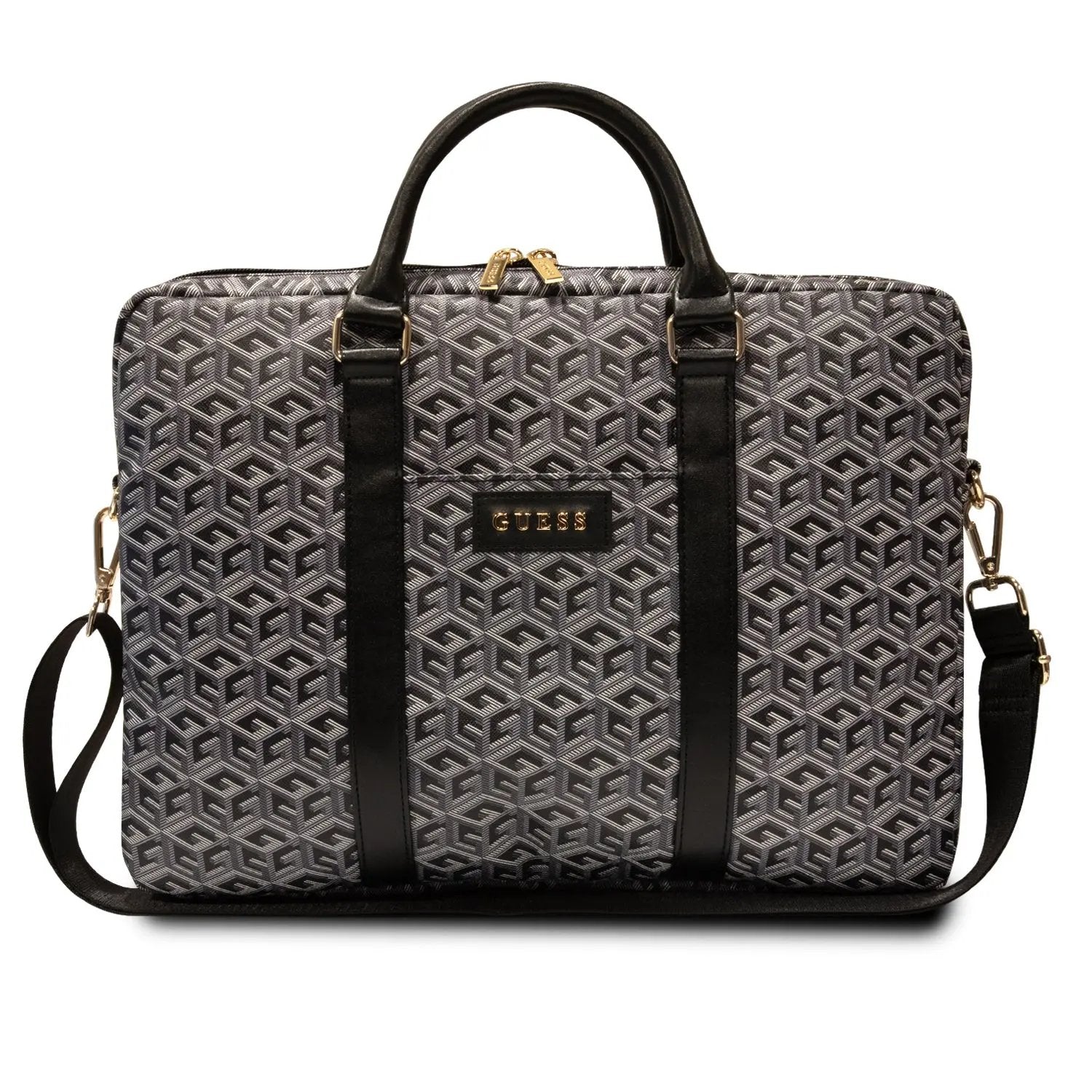 Guess Gcube Stripes Collection Computer Bag Τσάντα κατάλληλη για laptop 16″ (Black – GUCB15HGCFSEK) – PhoneBazaar