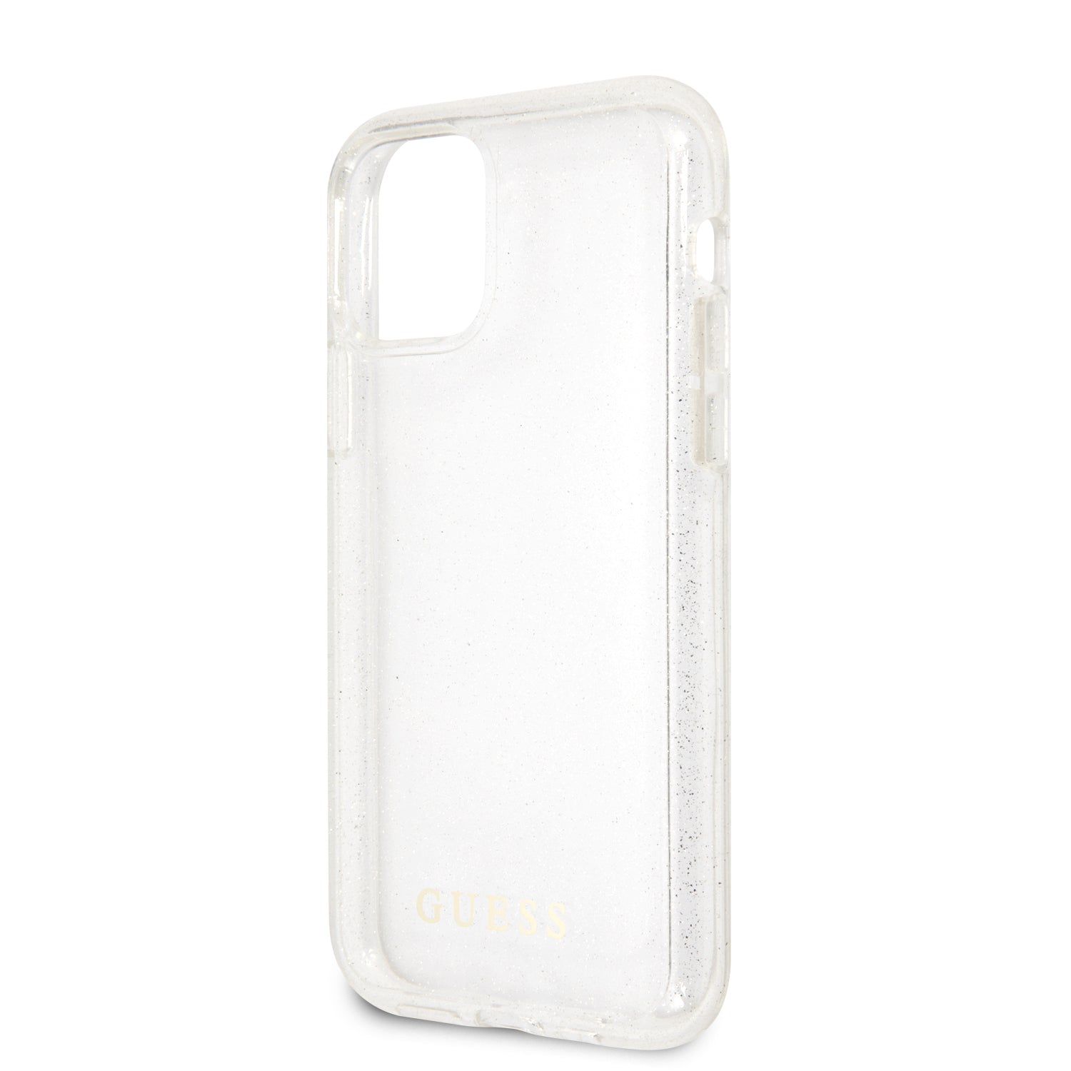 Guess "Glitter Collection" Θήκη προστασίας από σιλικόνη – iPhone 11 Pro Max (Clear/Glitter Silver)
