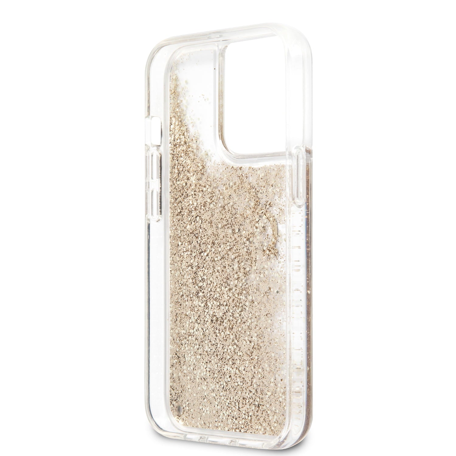 Guess "4G Logo Collection" Θήκη προστασίας – iPhone 13 Pro (Clear/Glitter Gold)