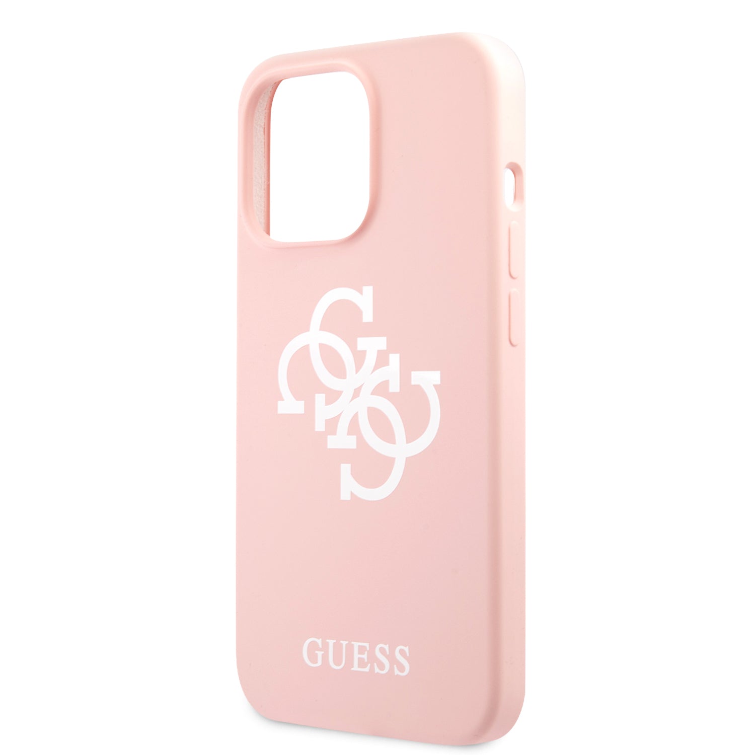 Guess "4G Logo Collection" Θήκη προστασίας από σιλικόνη – iPhone 13 Pro (Ροζ)