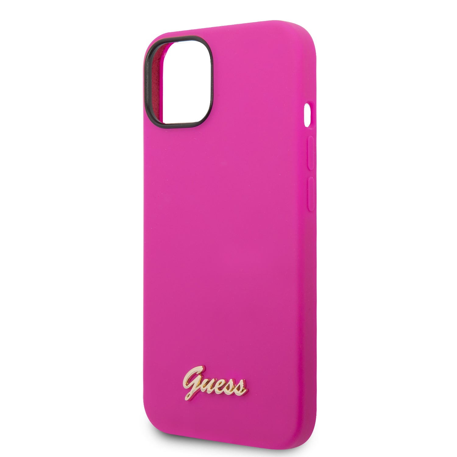 Guess “Vintage Script Gold Logo Collection” Σκληρή Θήκη προστασίας από σιλικόνη – Apple iPhone 14 (Φουξια)