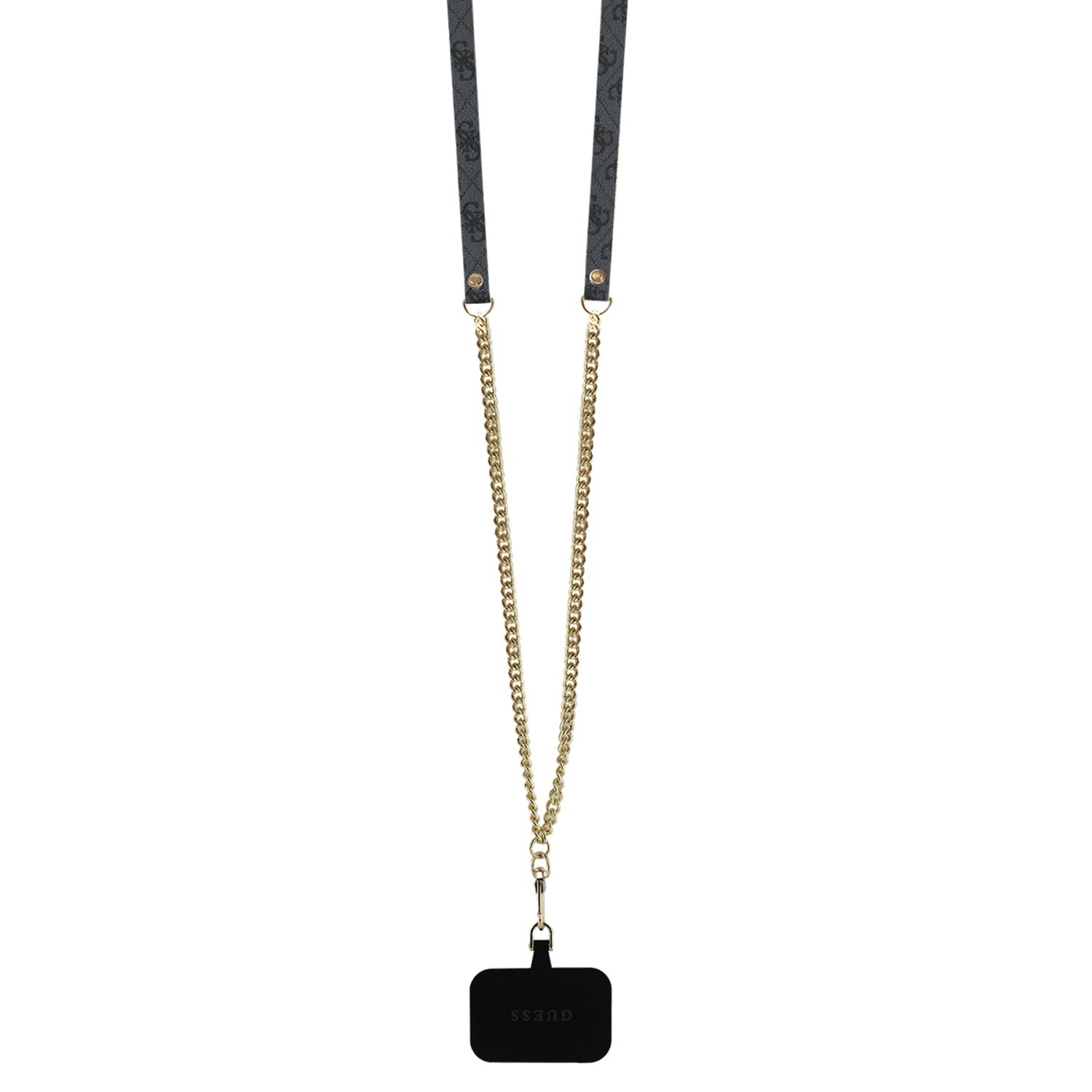 Guess “Metal Logo Strass Collection” Case Θήκη προστασίας Crossbody από δερματίνη– iPhone 16 Pro (Μαύρο – GUHCP16LP4TDSCPK)