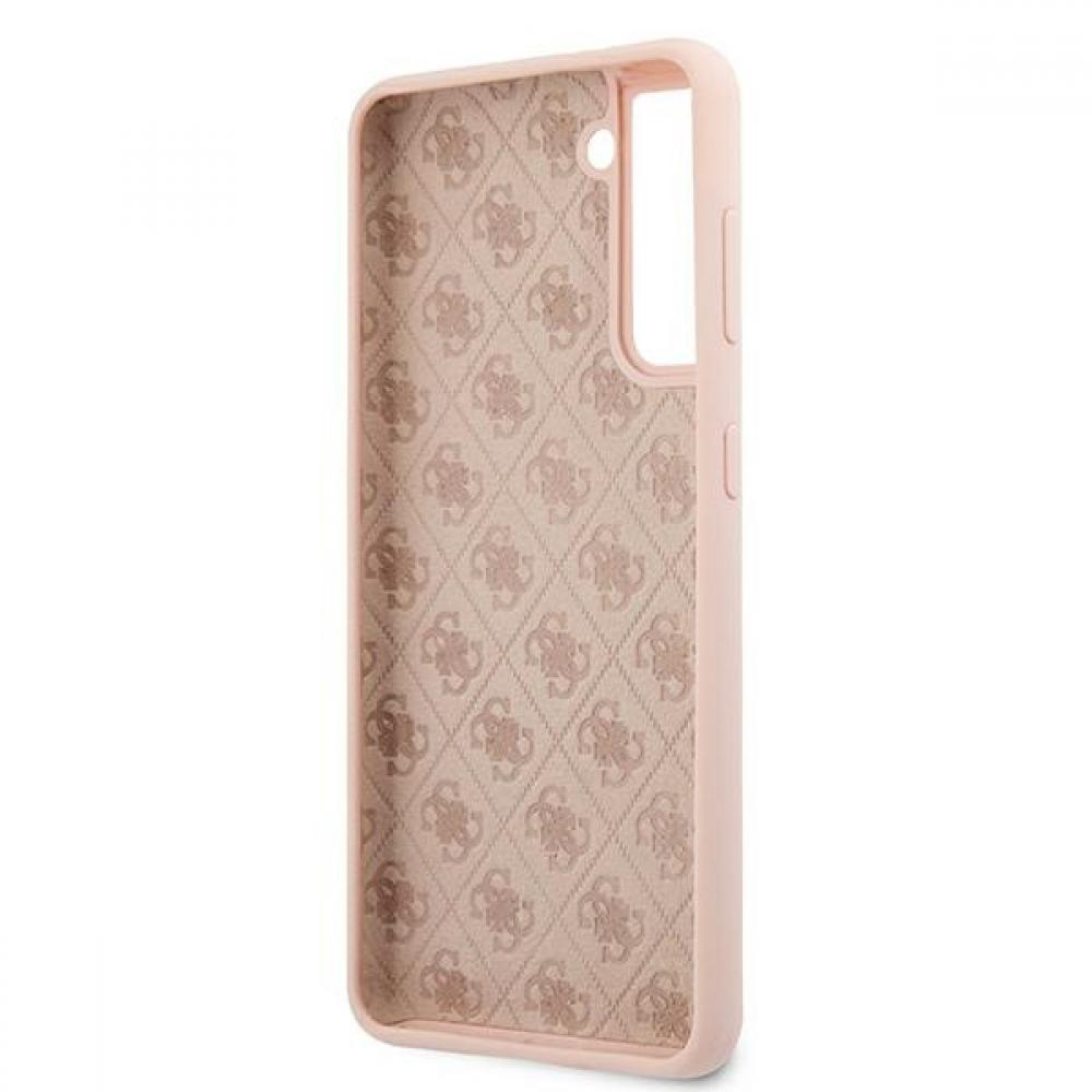 Guess "Vintage Script Logo Collection" Σκληρή Θήκη προστασίας από σιλικόνη – Samsung Galaxy S21+ (Ροζ)