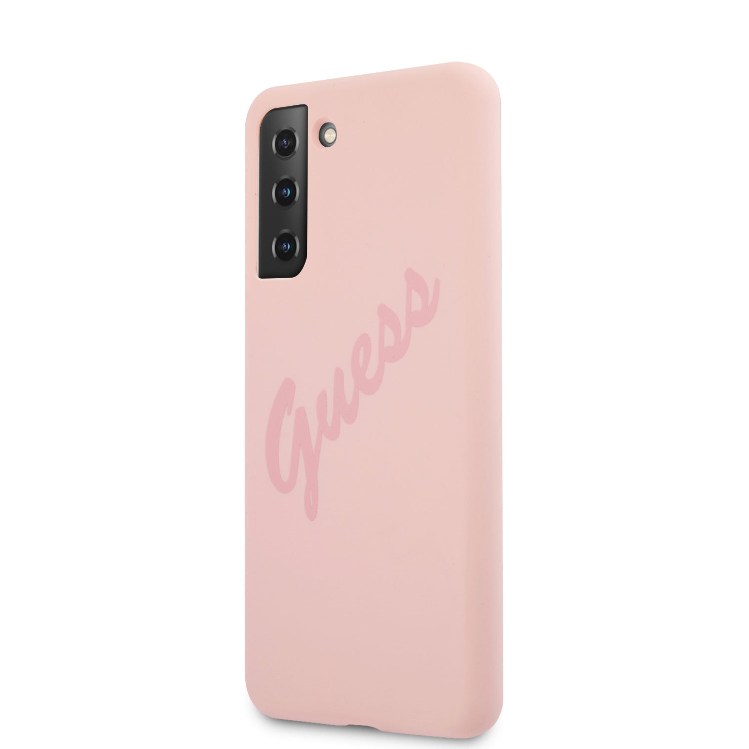 Guess "Vintage Script Logo Collection" Σκληρή Θήκη προστασίας από σιλικόνη – Samsung Galaxy S21 Plus (Ροζ)