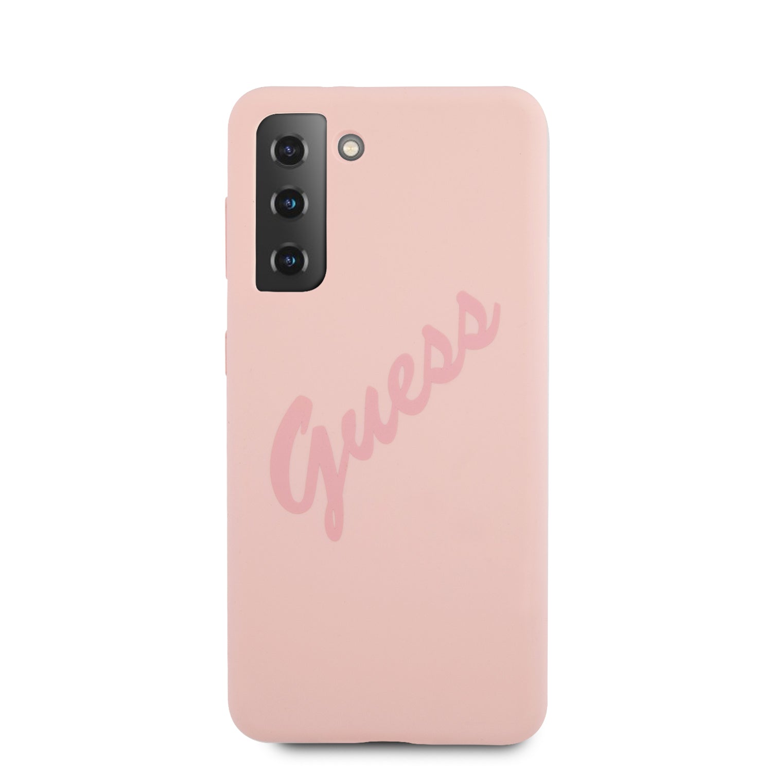 Guess "Vintage Script Logo Collection" Σκληρή Θήκη προστασίας από σιλικόνη – Samsung Galaxy S21 Plus (Ροζ)