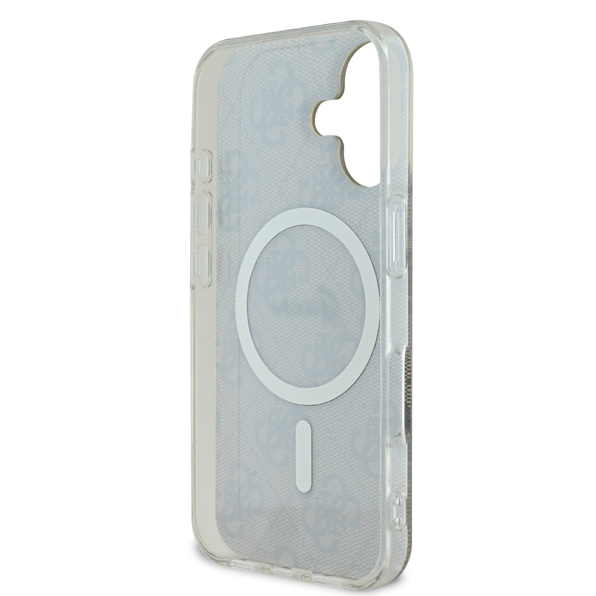 Guess Magsafe “4G Logο” Hard Case Ημιδιάφανη Θήκη προστασίας από σκληρό πλαστικό – iPhone 16 (Διάφανο/Καφέ – GUHMP16SH4STW)