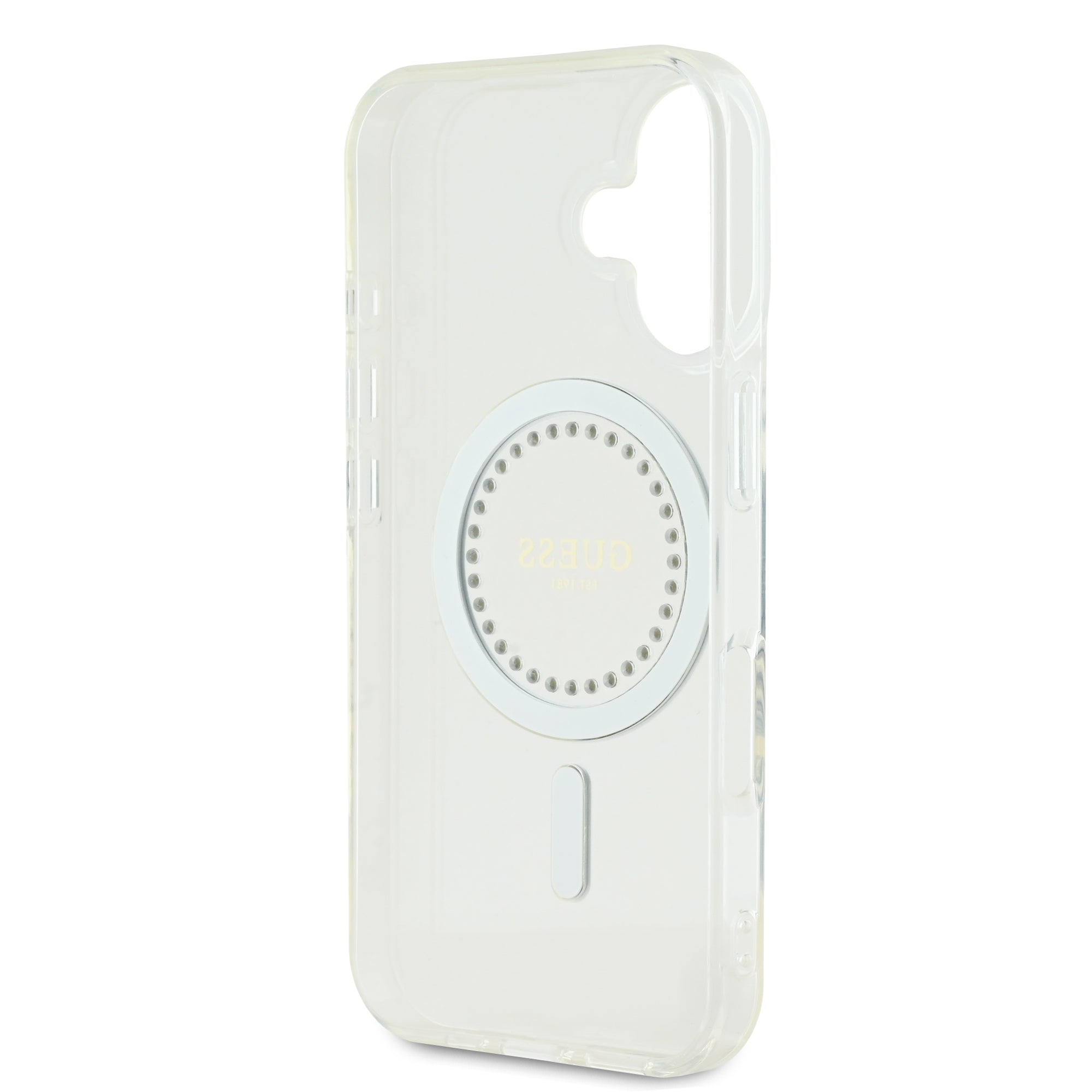 Guess Magsafe “Rhinestones” Hard Case Θήκη προστασίας από σκληρό πλαστικό – iPhone 16 (Λευκό – GUHMP16SPFTDTEH)