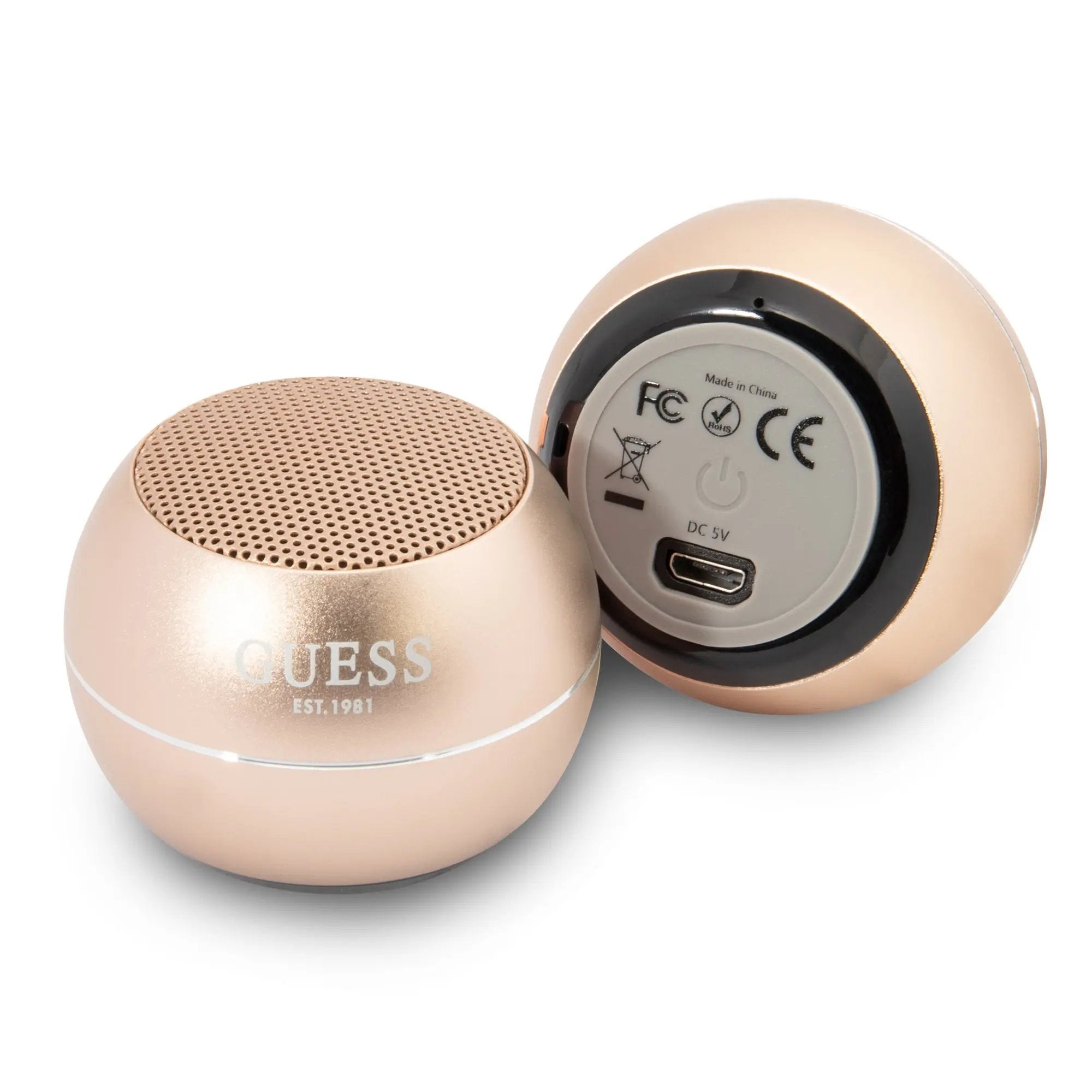 Guess Mini Φορητό Αλουμινένιο Ηχείο Bluetooth 3W με 4 ώρες αυτονομία (χρυσό) – PhoneBazaar