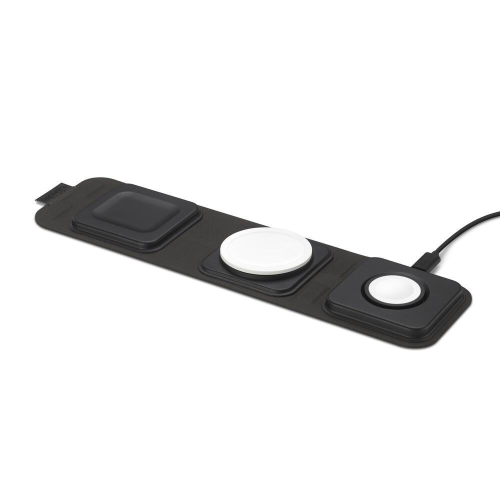 Mophie 2-in-1 Snap+ Travel Charger with Snap Adapter Μαγνητικός πολυφορτιστής ταξιδίου ισχύος 15W σε χρώμα μαύρο/γκρι