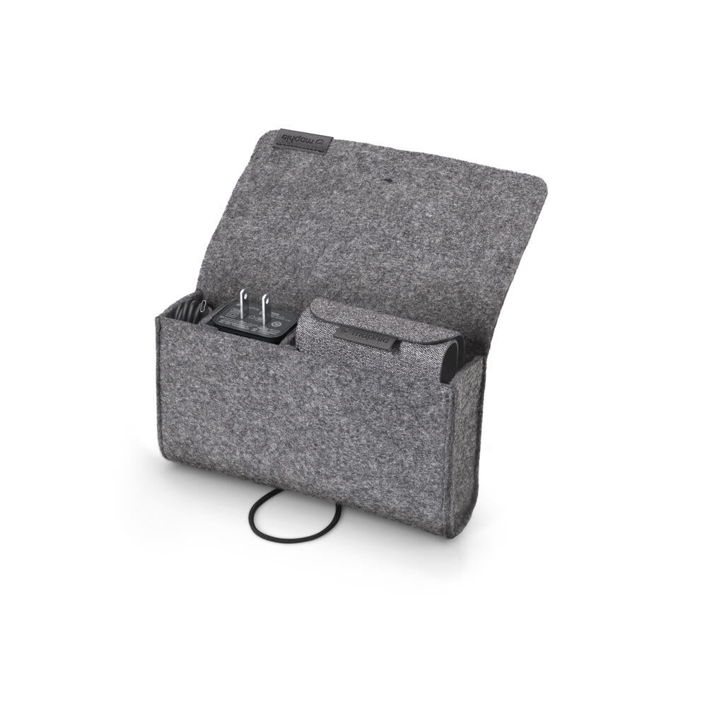 Mophie 2-in-1 Snap+ Travel Charger with Snap Adapter Μαγνητικός πολυφορτιστής ταξιδίου ισχύος 15W σε χρώμα μαύρο/γκρι