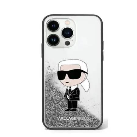 Karl Lagerfeld Ikonik Case Choupette Θήκη προστασίας από Liquid σιλικόνη – iPhone 11 (Clear / Silver Glitter – KLHCN61LKCNSK) – PhoneBazaar