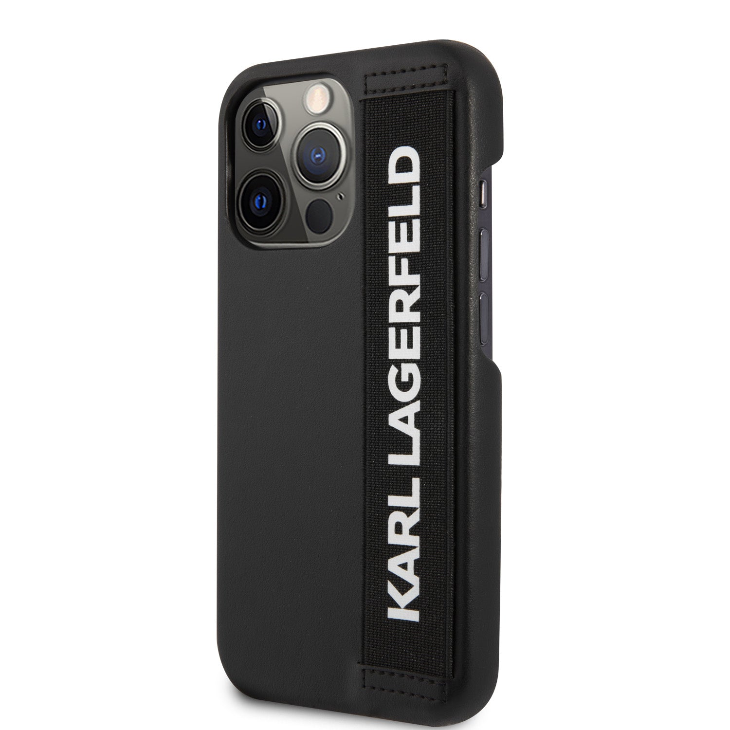 Karl Lagerfeld "Elastic Strap" Hard Case Θήκη προστασίας από σιλικόνη – iPhone 13 Pro (Black)