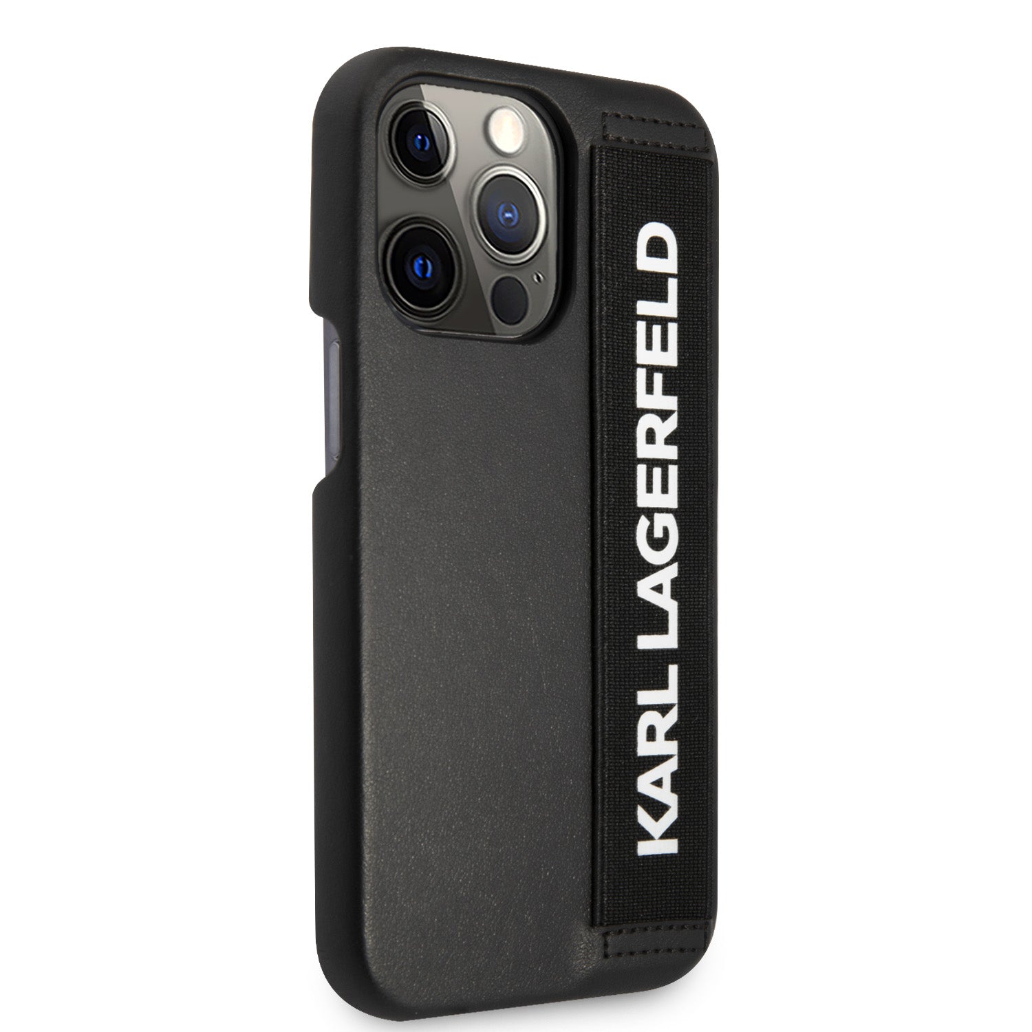 Karl Lagerfeld "Elastic Strap" Hard Case Θήκη προστασίας από σιλικόνη – iPhone 13 Pro (Black)