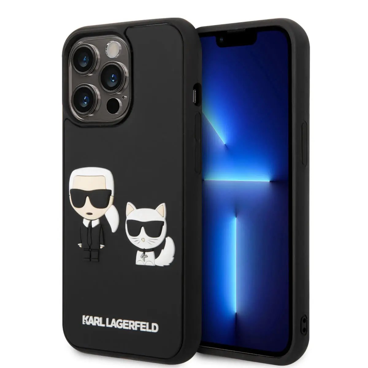 Karl Lagerfeld “karl & Choupette” 3d Rubber Back Cover Case Θήκη Προστασίας Απο Ελαστικο Και Σιλικόνη – Iphone 14 Pro Max (black) – PhoneBazaar