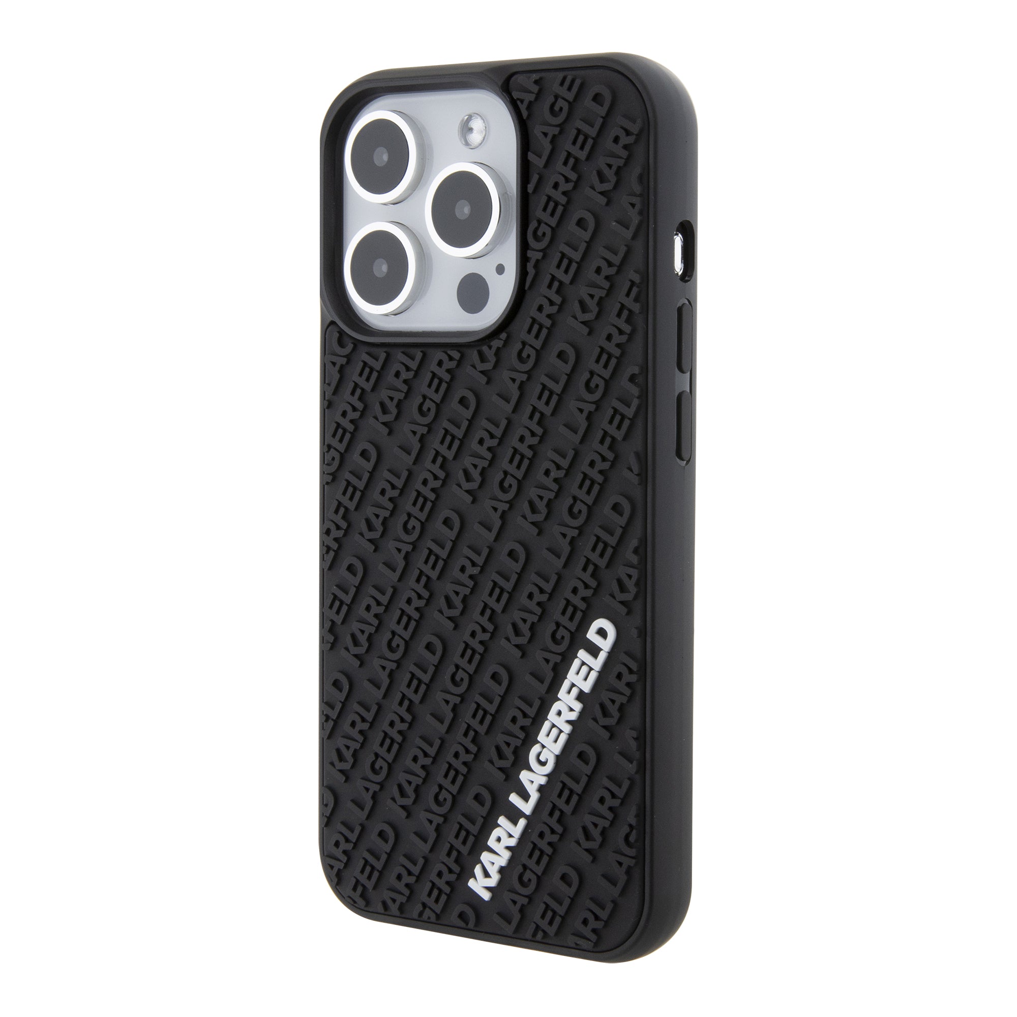 Karl Lagerfeld “Karl 3D Logo Cover” Hard Case Θήκη προστασίας από σιλικόνη – iPhone 15 Pro (Black – KLHCP15L3DMKRLK)