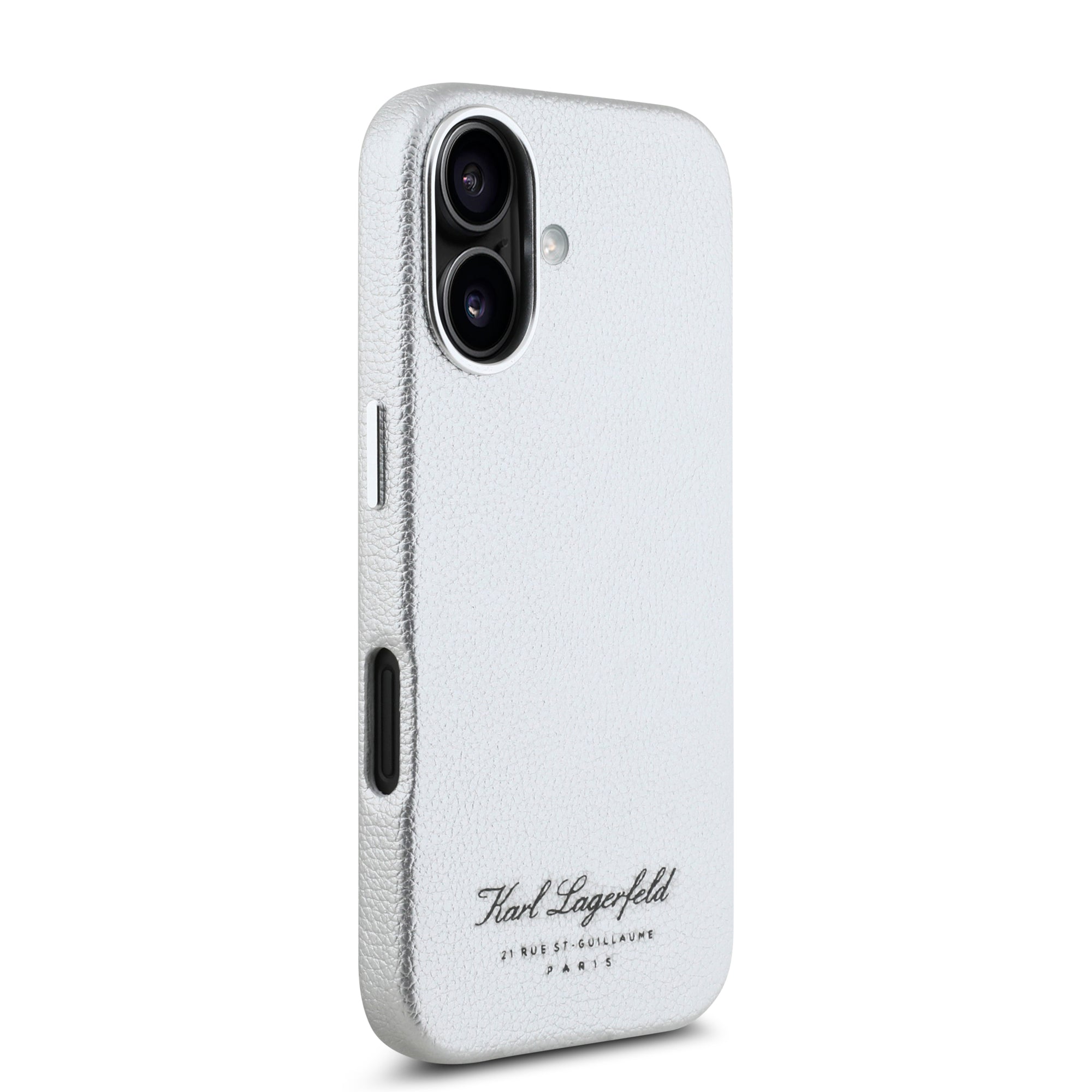 Karl Lagerfeld “Rue St.Guillaume Logo Collection” Θήκη προστασίας από σιλικόνη – iPhone 16 (Γκρι – KLHCP16SPGWCMKHK)