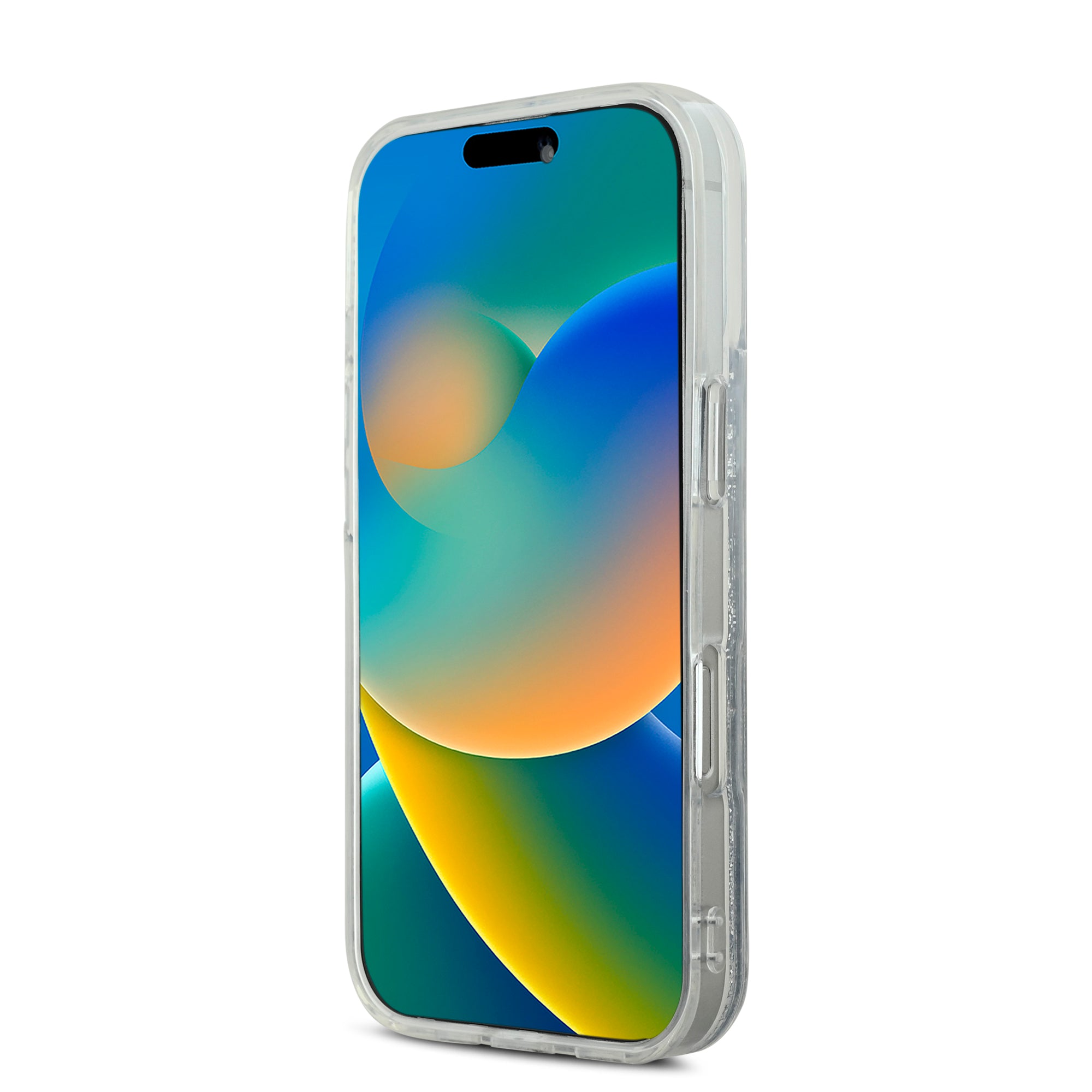 Karl Lagerfeld Magsafe Ringstand Liquid Glitter Hard Case Θήκη προστασίας από σκληρό πλαστικό – iPhone 16 (Glitter Διάφανη – KLHMP16SLGKCSGH)