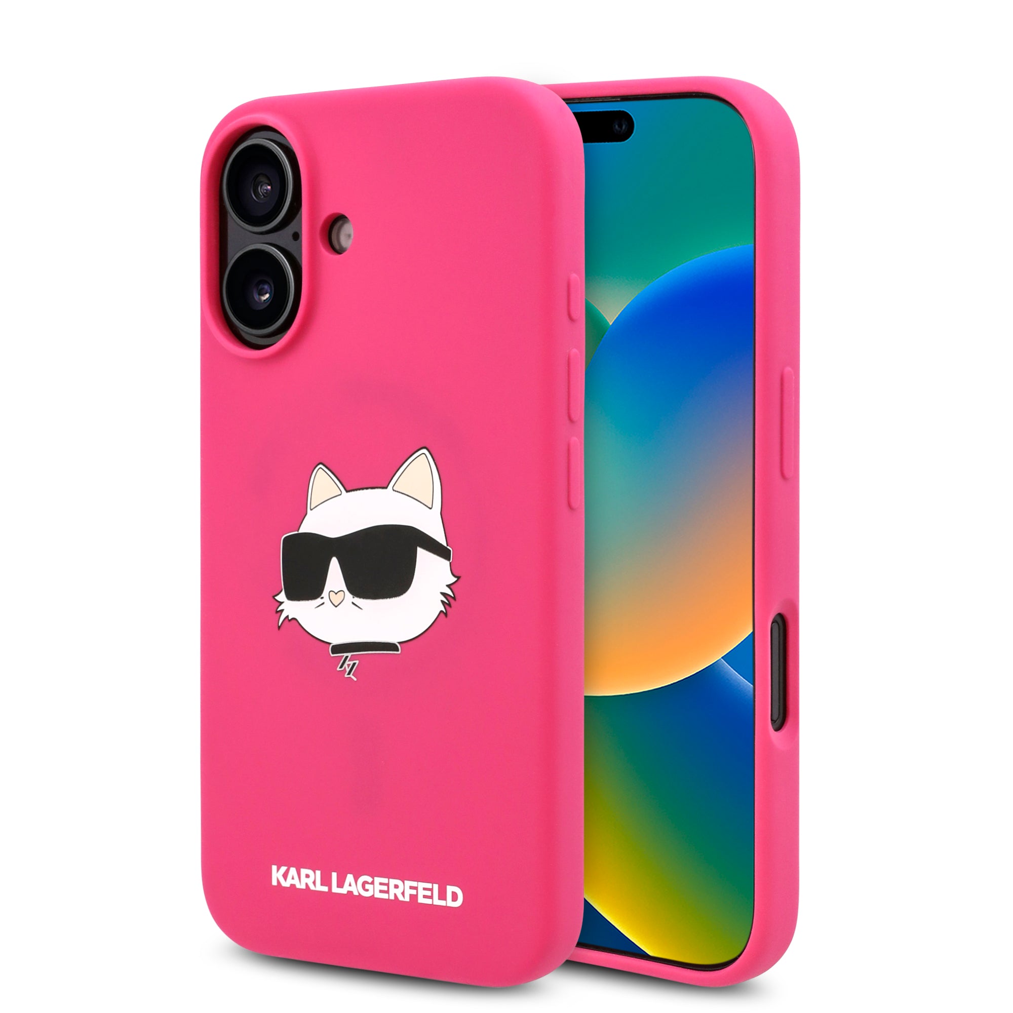 Karl Lagerfeld Magsafe Silicone Case "Choupette's Head" Θήκη προστασίας από σιλικόνη – iPhone 16 (Fuchsia – KLHMP16SSCHPPLF) – PhoneBazaar