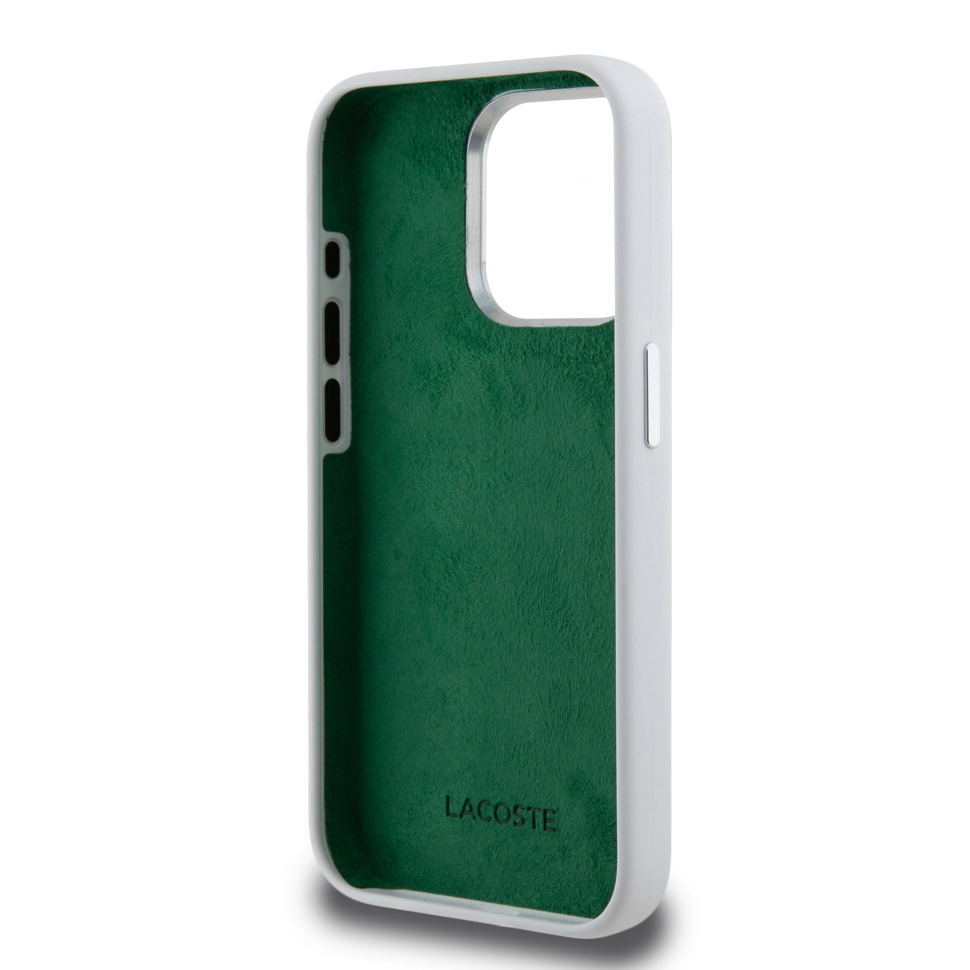 Lacoste Stripes Hard Case Θήκη προστασίας από Liquid σιλικόνη για iPhone 15 Pro (Πράσινο/Λευκό)