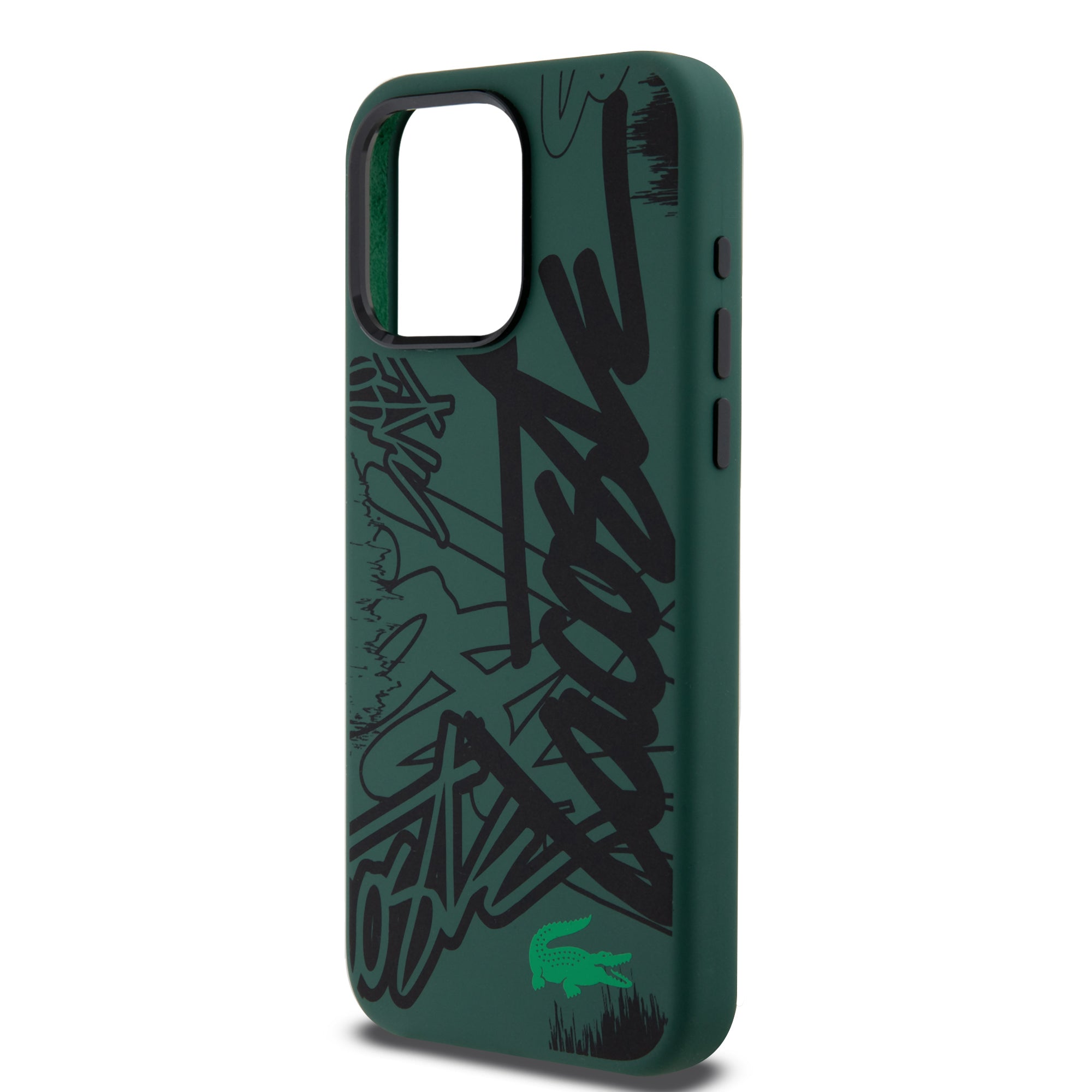 Lacoste Graffiti Hard Case Θήκη προστασίας από Liquid σιλικόνη iPhone 15 Pro Max (Πράσινο/Μαύρο)
